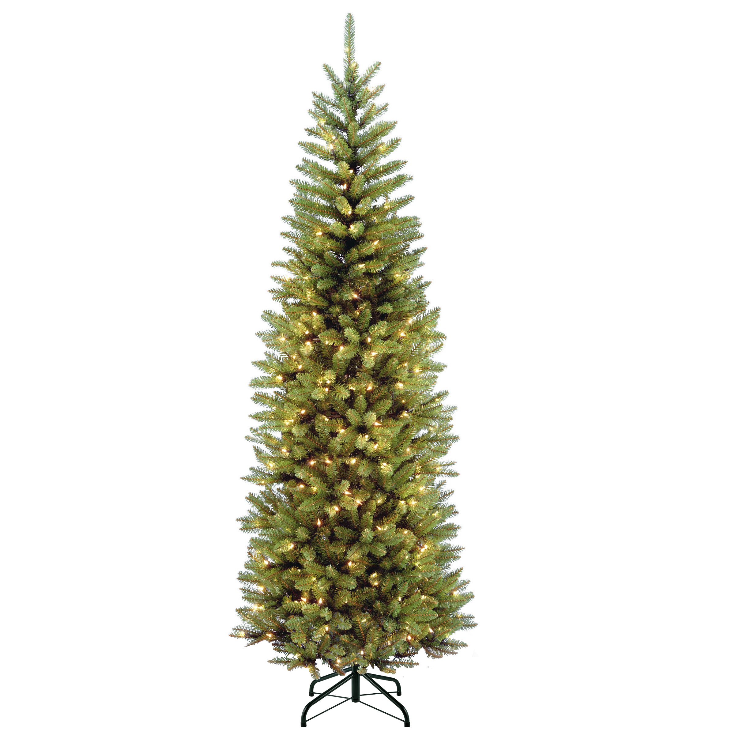 7.5 ft. Pre-Lit Kingswood Fir Pencil Tree with Clear Lights